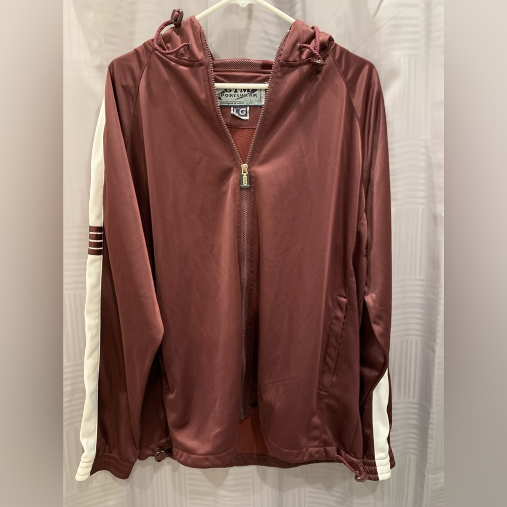 Gtm Sportswear Hoodie Full Zipper Size Large Jogging Fitness